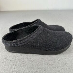 Stegmann WoolFlex Wool Clogs Women's 11 Men's 10 Comfort Slip On Black Slippers
